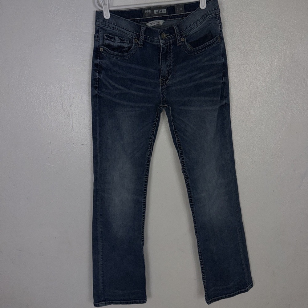 BKE Aiden Bootleg Mid Blue Low Rise‎ Jeans Size 30